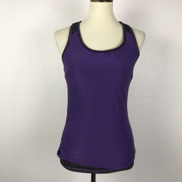 Athleta Royal Pigeon Athletic Activewear Workout Racerback Tank Top - Picture 1 of 8